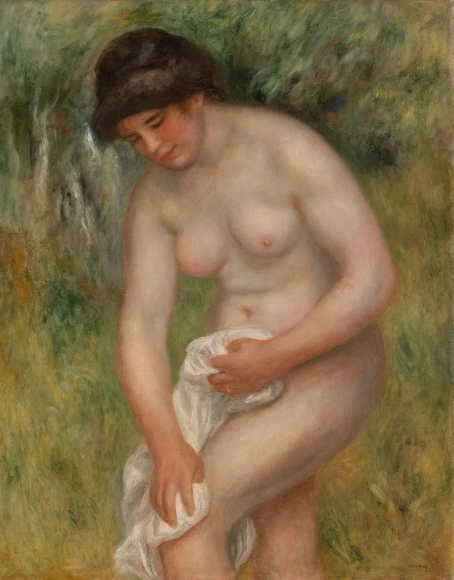 Badende kvinde der tørrer sig (Badende kvinde der tørrer sig) - Pierre-Auguste Renoir