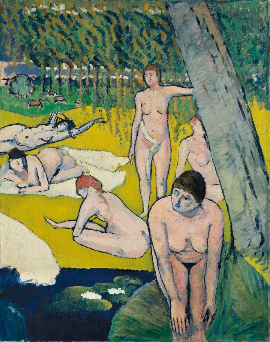 Badesøer med lotusblomster - Émile Bernard