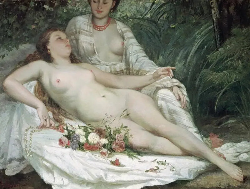 Baderinder - Gustave Courbet
