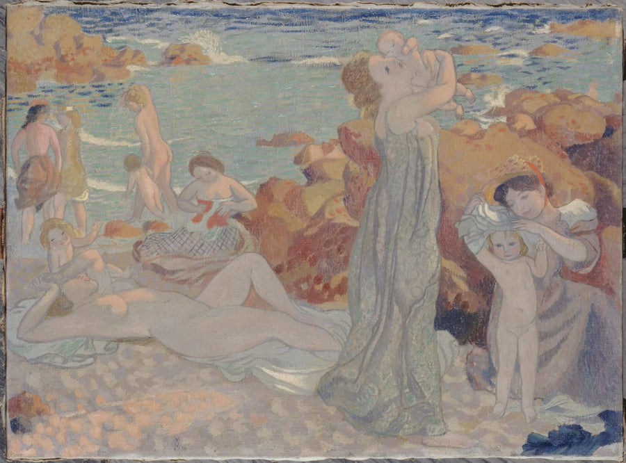 Badeskvinder, Pouldu-stranden - Maurice Denis