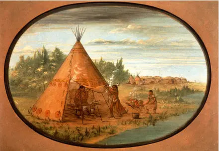 Dampbad - Minatarree - George Catlin