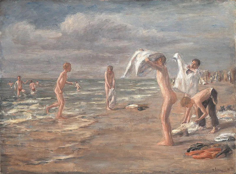 Drengenes bad - Max Liebermann