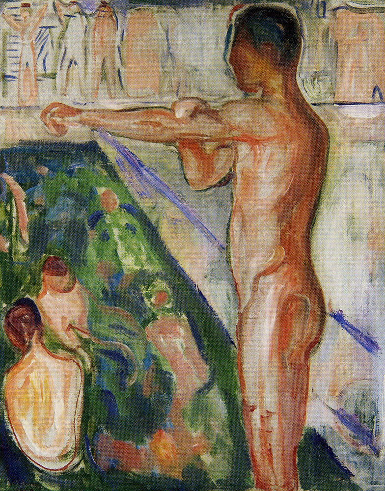 Reproduction du tableau « Bain - Edvard Munch » par Alpha Reproduction en peinture à l’huile