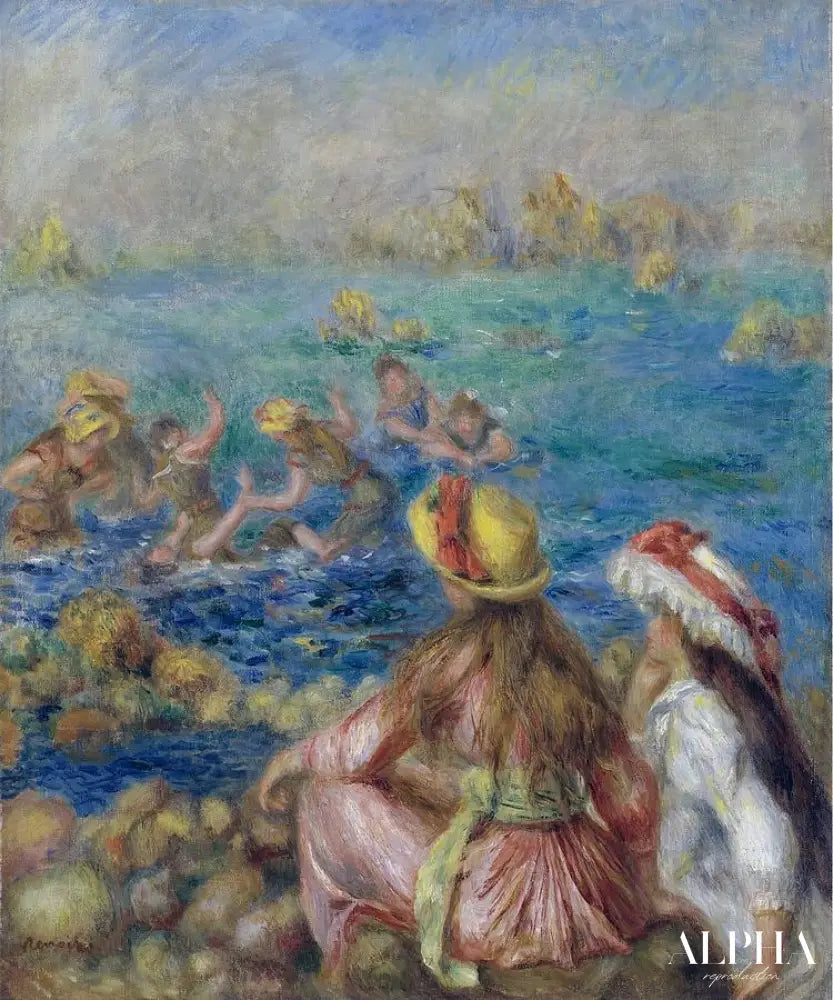 Bains - Pierre-Auguste Renoir - Reproductions de tableaux et peintures haut de gamme