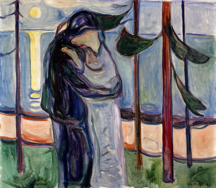 Kys på stranden - Edvard Munch