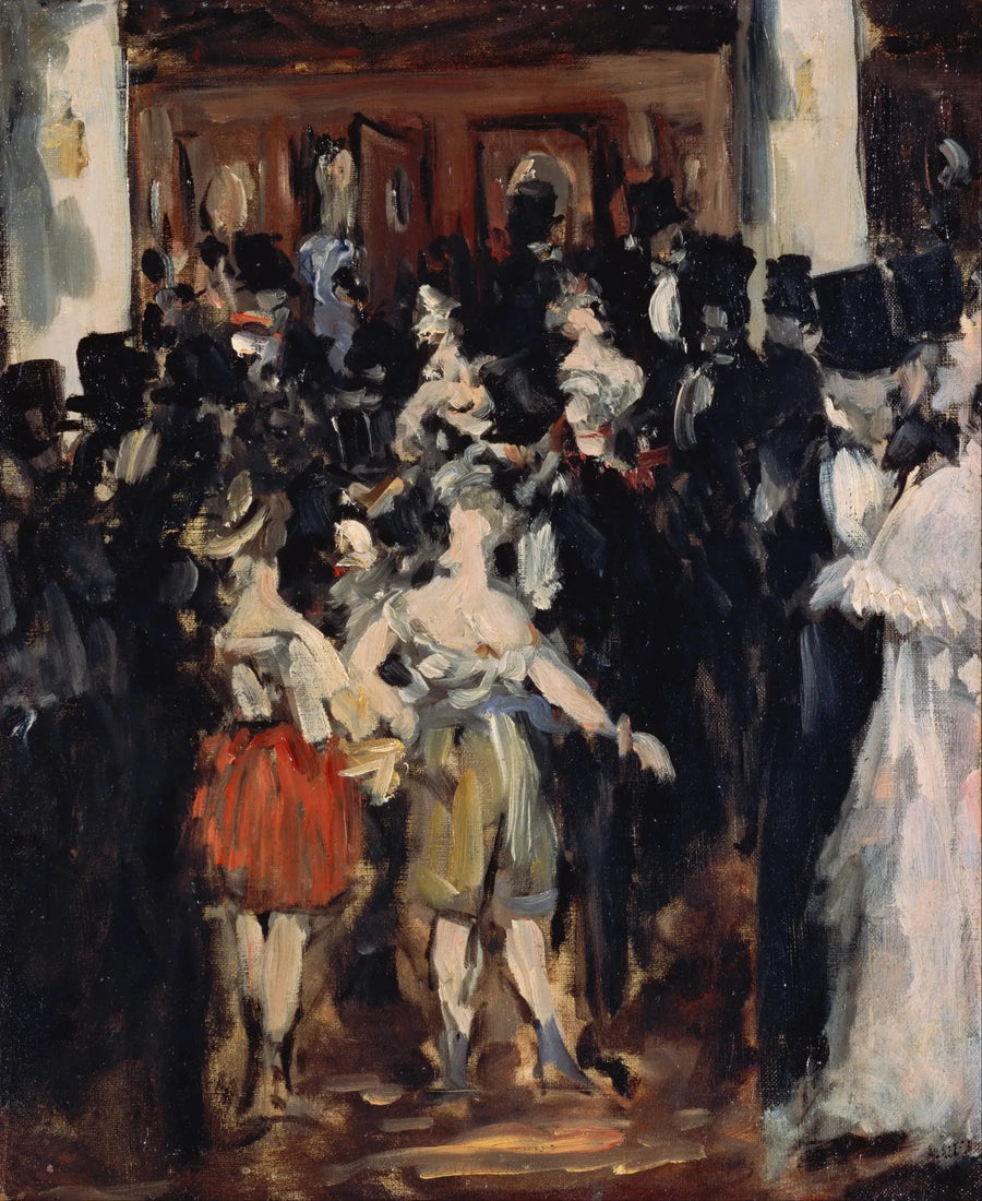 Maskebal i operaen - Édouard Manet