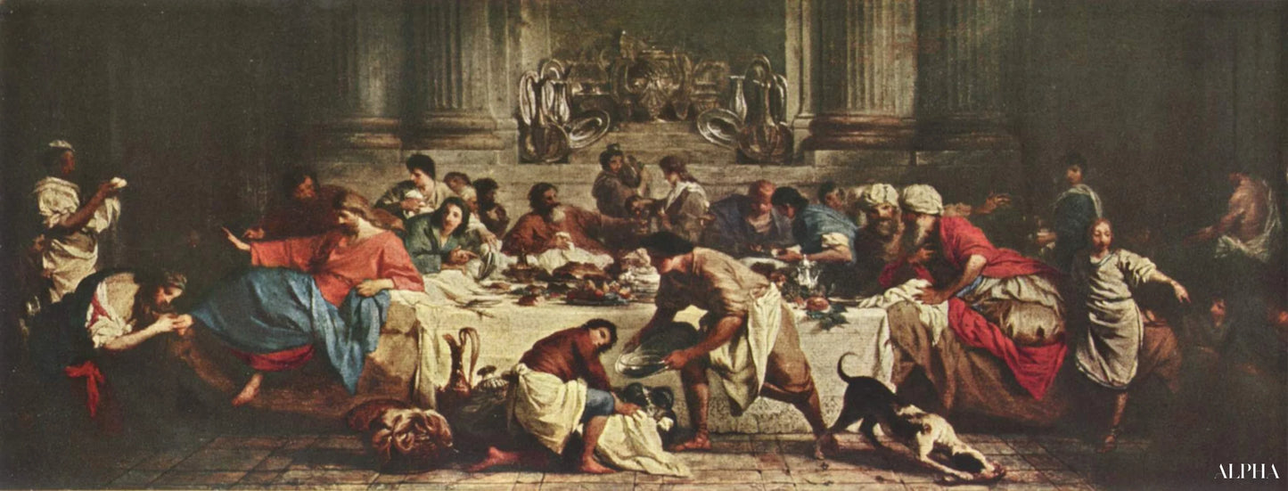 Banquet dans la maison de Simons - Pierre Subleyras Reproductions de tableaux à la peinture à l’huile