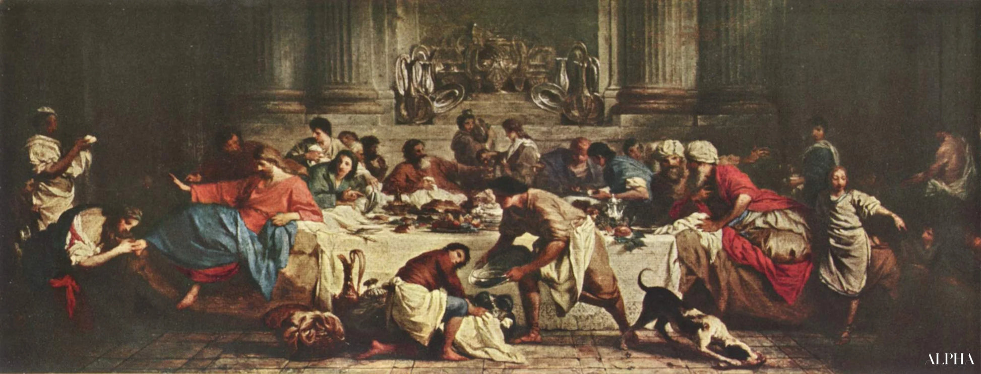 Banquet dans la maison de Simons - Pierre Subleyras Reproductions de tableaux à la peinture à l’huile