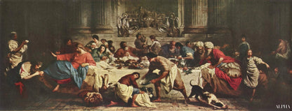 Banquet dans la maison de Simons - Pierre Subleyras Reproductions de tableaux à la peinture à l’huile