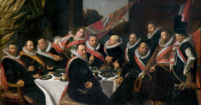 Officers' Banquet of the Saint George Archers Corps, Haarlem 1616 - Frans Hals