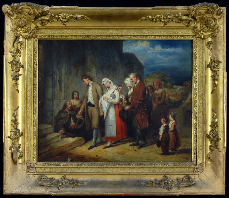 Dåb i landsbyen - Ary Scheffer