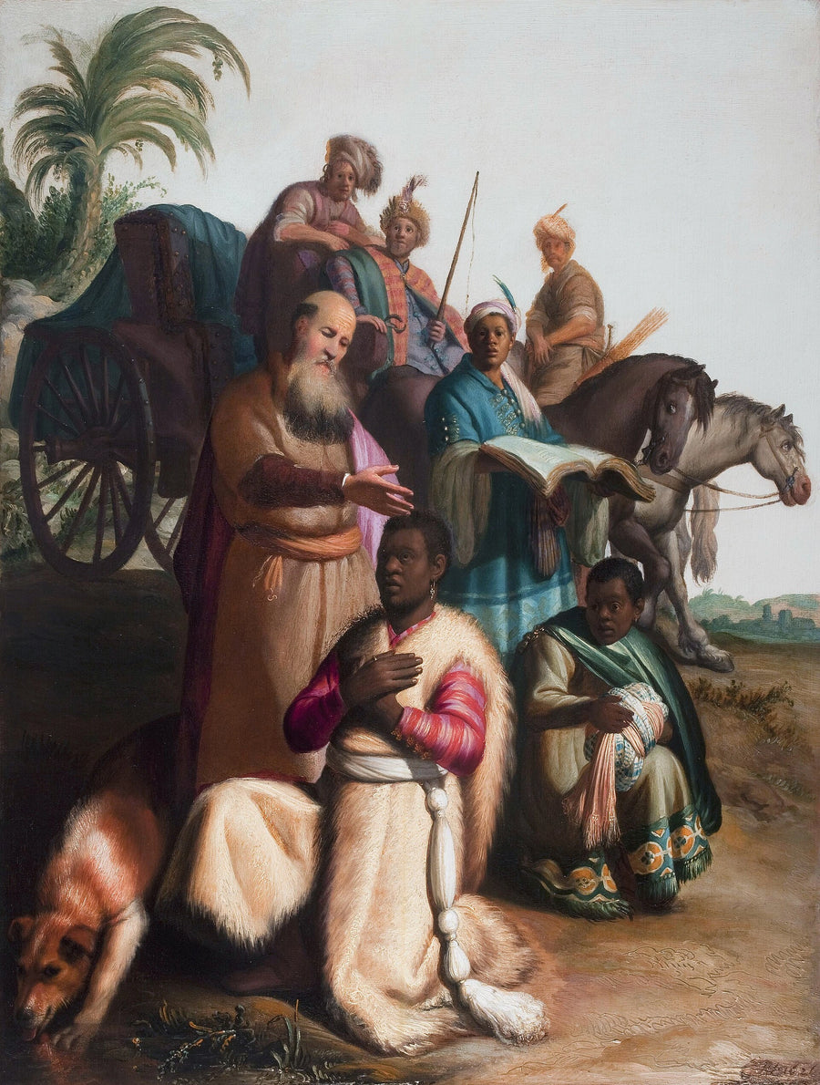 Eunukkens dåb - Rembrandt