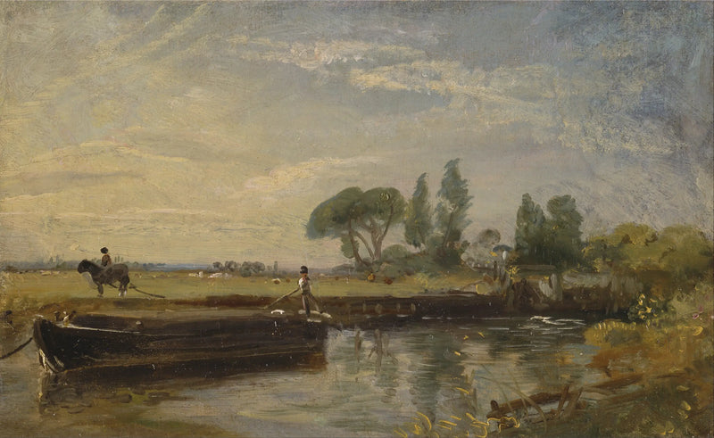Barge under slusen i Flatford - John Constable