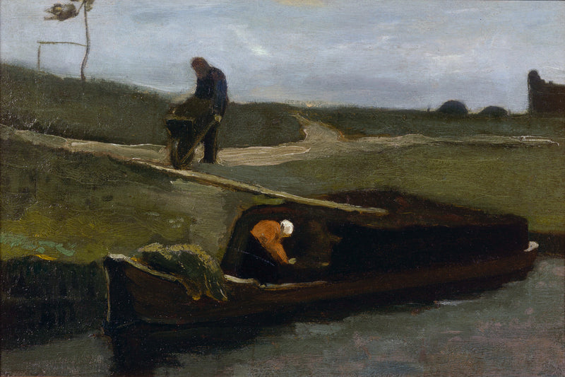 Torvskib med to personer - Vincent van Gogh