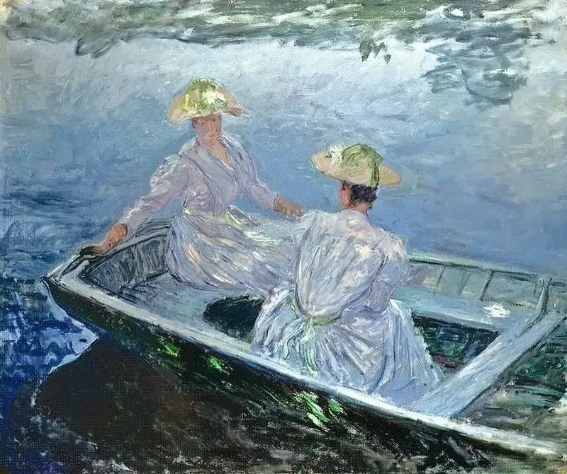 Den blå båd W1153 - Claude Monet