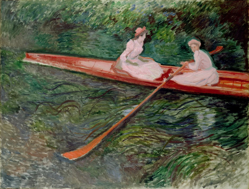 Den lyserøde båd W1249 - Claude Monet