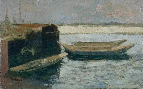 Både i havnen - Odilon Redon