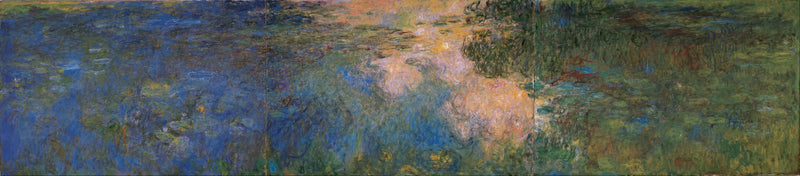 The Water Lilies Basin, Beyeler triptykon W1968 -1970 - Claude Monet