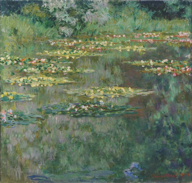 The Water Lilies Basin W1666 - Claude Monet