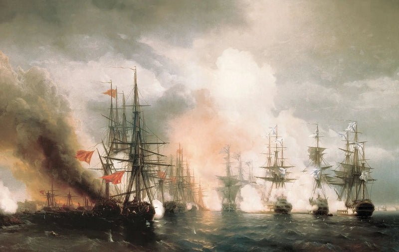Slaget ved Sinop - Ivan Aïvazovski