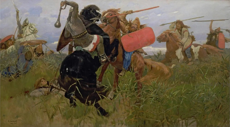 Kamp mellem de Scytter og de Slaver - Viktor Vasnetsov