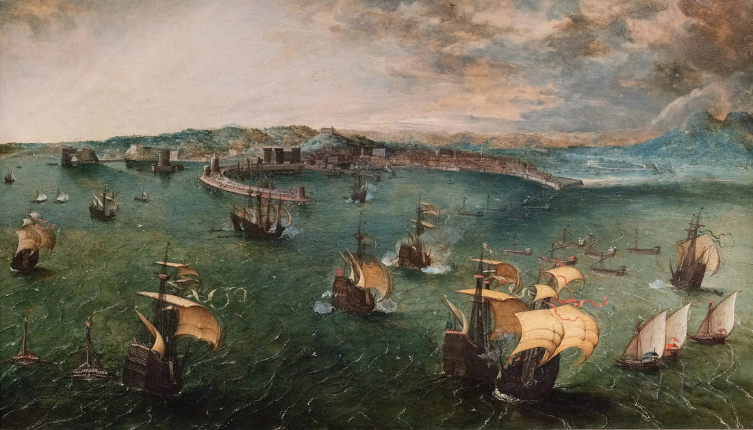 Søslag i Napolibugten - Pieter Brueghel den Ældre