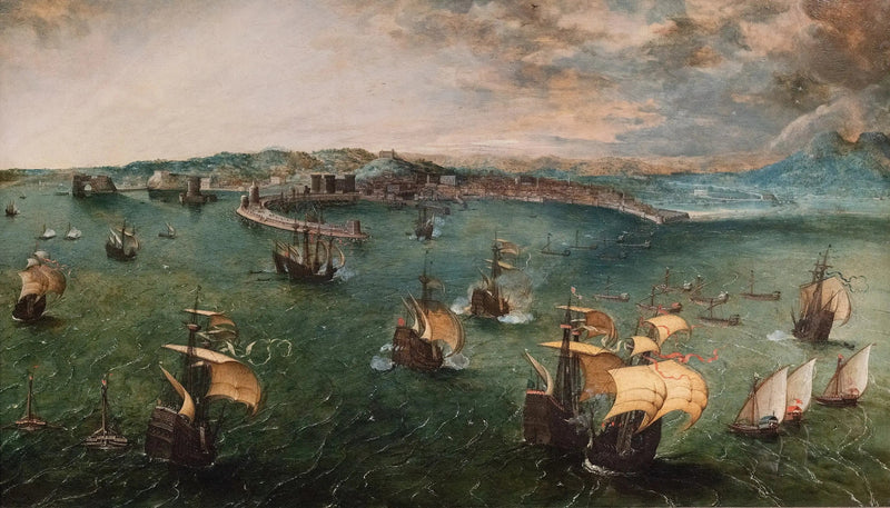 Søslag i Napolibugten - Pieter Brueghel den Ældre