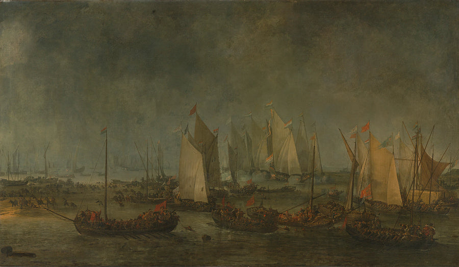 La bataille du Slaak entre les flottes hollandaise et espagnole dans la nuit du 12 au 13 septembre 1631 - Simon de Vlieger