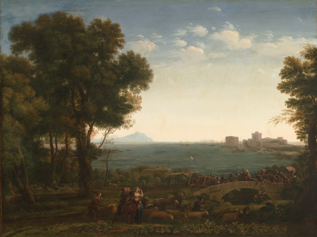 Kamp på en bro - Claude Lorrain