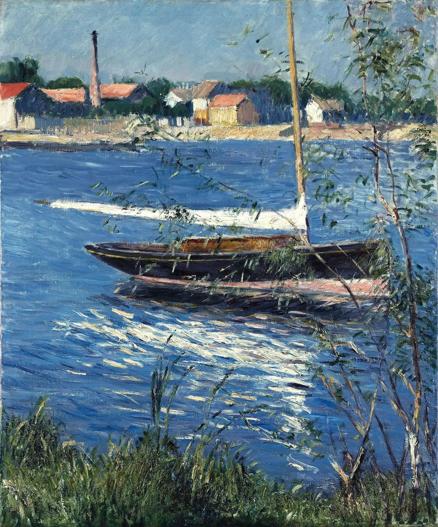 Båd på anker ved Seinen i Argenteuil - Gustave Caillebotte