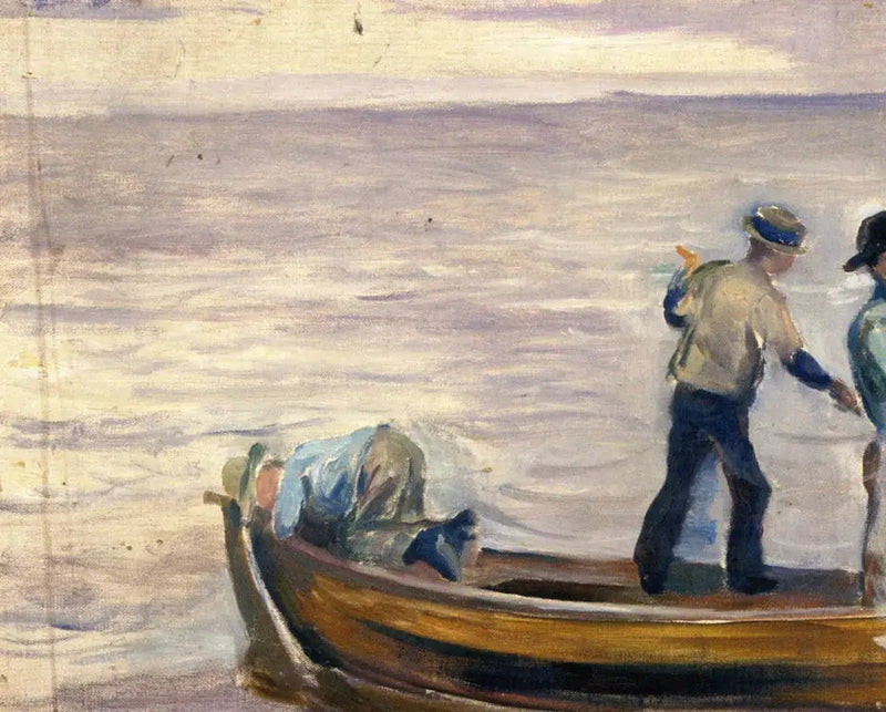 Båd med tre drenge - Edvard Munch