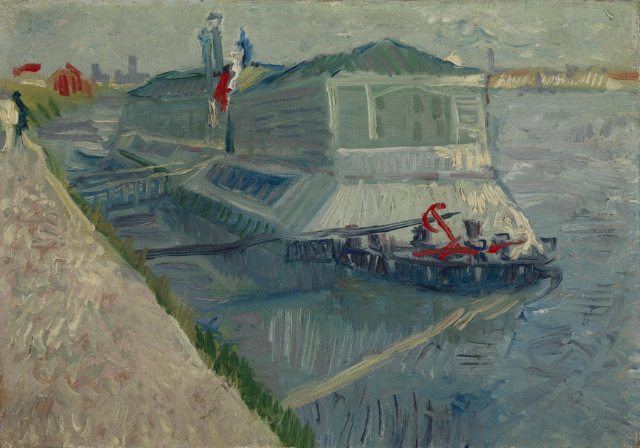 Vaskebåden på Seinen i Asnières - Vincent van Gogh