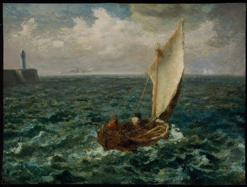 Fiskerbåd - Jean-François Millet