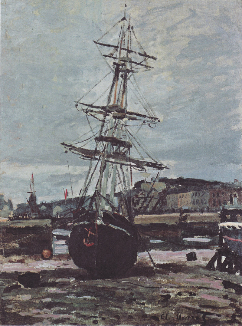 Båd strandet ved Fécamp W118 - Claude Monet