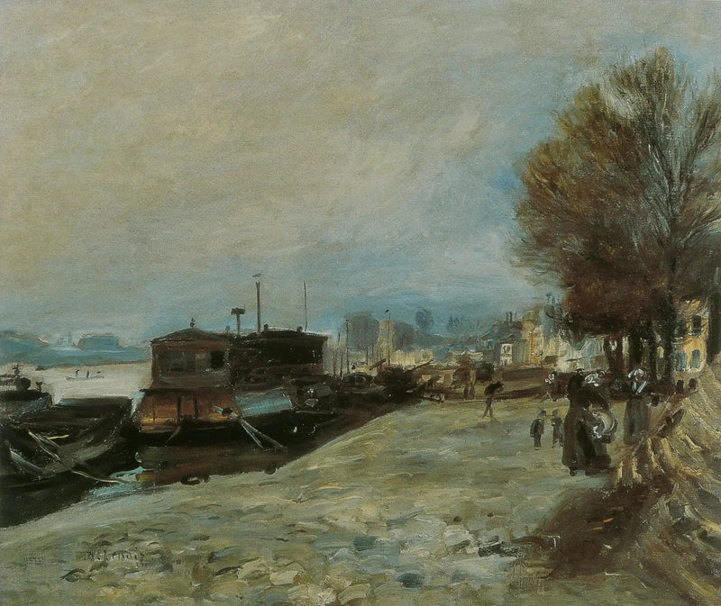Vaskebåd på Seinen - Pierre-Auguste Renoir