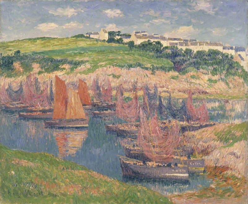 Fiskebåde i Douelan - Henry Moret