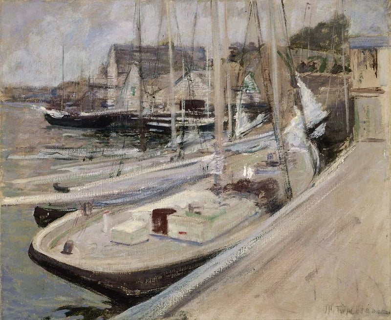 Fiskerbåde i Gloucester - John Henry Twachtman
