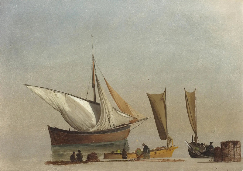Fiskebåde - Albert Bierstadt
