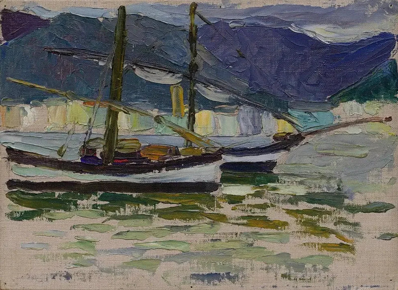Fiskerbåde, Sestri - Vassily Kandinsky