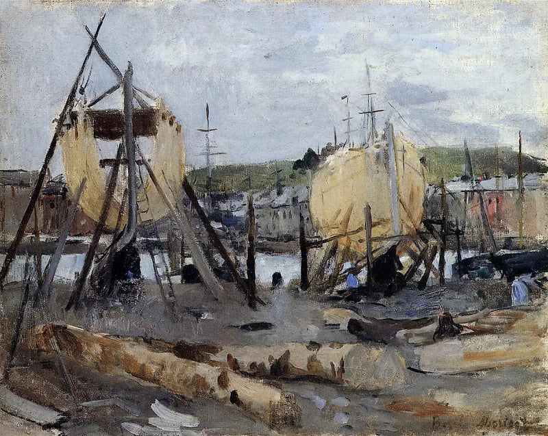 Skibe under konstruktion - Berthe Morisot