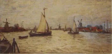 Skibe i Holland nær Zaandam - Claude Monet