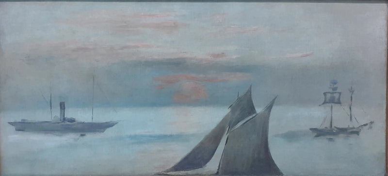 Både på havet, solnedgang (Édouard Manet) - Édouard Manet