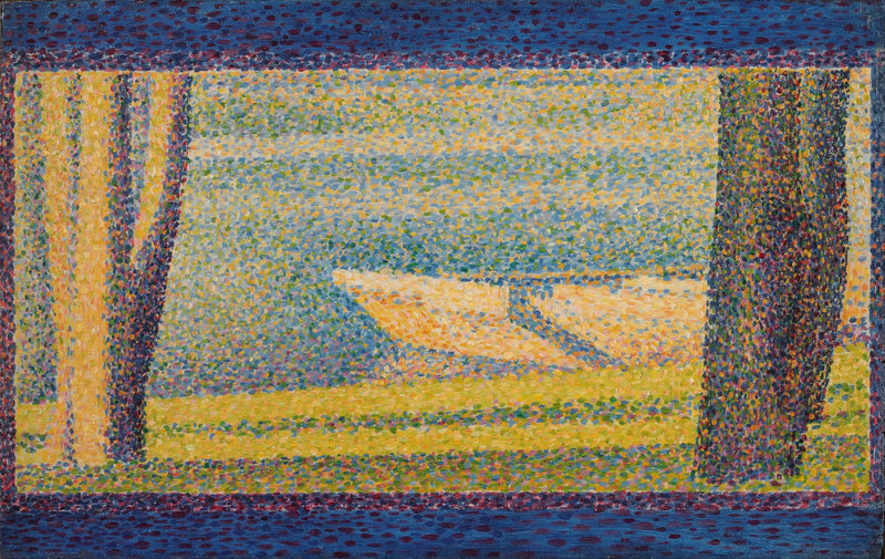 Både og træer fortøjet - Georges Seurat