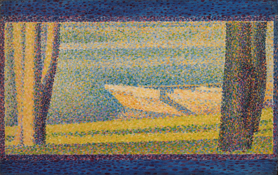 Både og træer fortøjet - Georges Seurat