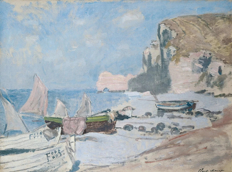Fiskerbåde, Étretat W1013 - Claude Monet