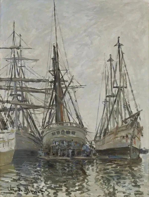 Bateaux dans un port W260 par Claude Monet, 1873, National Galleries of Scotland
