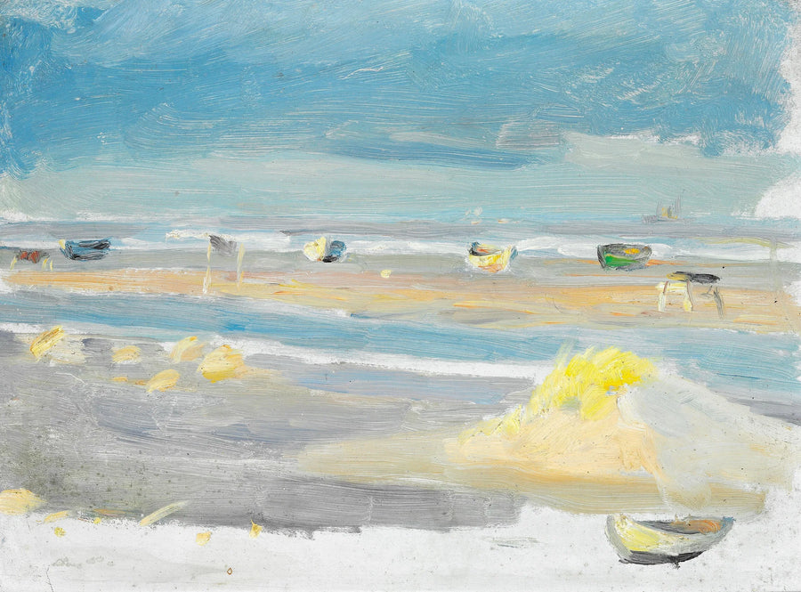 Både på stranden, Skagen. - Anna Ancher
