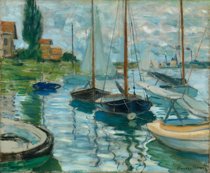 Både på Seinen i Gennevilliers - Claude Monet