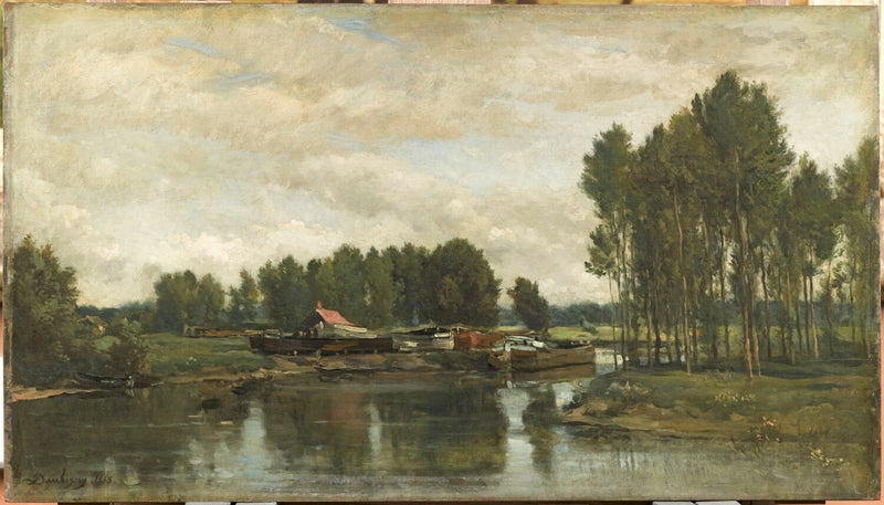 Bateaux sur l'Oise - Charles-François Daubigny