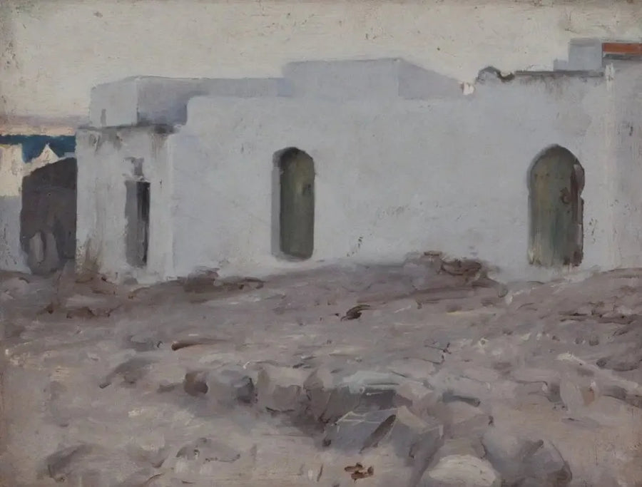Moorish bygninger i overskyet vejr - John Singer Sargent